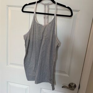 Athleta Gray Fitted Sleeveless Tank Top